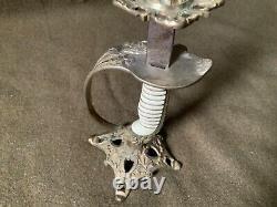 German World War II Naval Kriegsmarine Officers Lion Head Sword Candle Stick