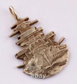 German battleship WW2 Wehrmacht WWII Pendant 800 Silver Kriegsmarine Navy Marine