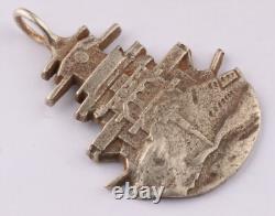 German battleship WW2 Wehrmacht WWII Pendant 800 Silver Kriegsmarine Navy Marine