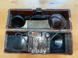 German field telephone-ww2-kriegsmarine 1944. German field phone