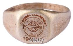 German navy 800 silver WWII Ring Torpedo mechanic 1941-42 Kriegsmarine WW2 Germa