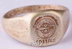 German navy 800 silver WWII Ring Torpedo mechanic 1941-42 Kriegsmarine WW2 Germa