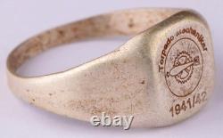 German navy 800 silver WWII Ring Torpedo mechanic 1941-42 Kriegsmarine WW2 Germa