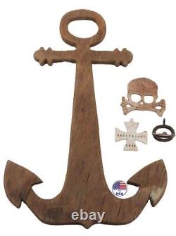 German navy WW2 Kriegsmarine Anchor Iron cross WW2 Marine WW1 badge U-boat Set