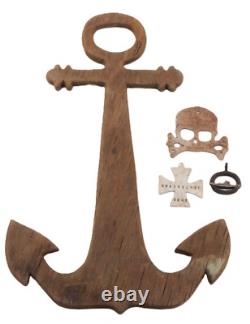 German navy WW2 Kriegsmarine Anchor Iron cross WW2 Marine WW1 badge U-boat Set