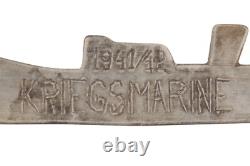 German navy art Kriegsmarine 1941-42 Boat Marine Wehrmacht Germany handmade alum