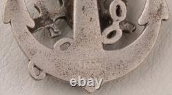 German navy pendant 800 silver WW2 Kriegsmarine WWII Anchor WW1 Skull swords WWI