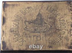 German ring naval ship WW2 Tirpitz WWII Clip for matches Kriegsmarine Navy Marin