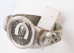 German set WW2 Kriegsmarine Anchor Iron cross WWII Ring Pendant Badge Navy Marin