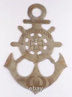 German set WW2 Kriegsmarine Anchor Iron cross WWII Ring Pendant Badge Navy Marin