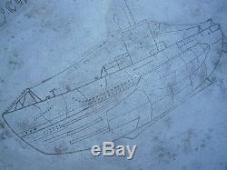German ww2 Big Salver WWII Tray U-Boat Black Sea Navy Kriegsmarine Germany Plate