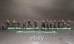 Handmade 1/72 WWII German Kriegsmarine Command Group, 14 Figures Officers Model