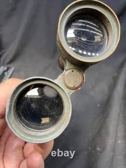 Imperial German Army 1908 Pat Kriegsmarine K Marked Field Glasses / Binoculars
