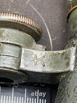 Imperial German Army 1908 Pat Kriegsmarine K Marked Field Glasses / Binoculars