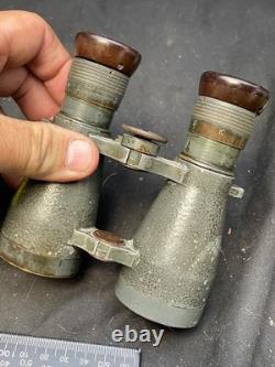 Imperial German Army 1908 Pat Kriegsmarine K Marked Field Glasses / Binoculars