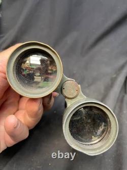 Imperial German Army 1908 Pat Kriegsmarine K Marked Field Glasses / Binoculars