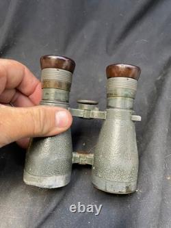 Imperial German Army 1908 Pat Kriegsmarine K Marked Field Glasses / Binoculars