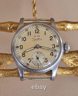 KM Zentra WWII German Navy Military Watch 1940s (Unpolished)