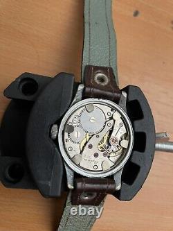 Kriegsmarine Alpina KM 592 German Marine Military Watch 1940s Time Run WWII