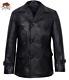 Kriegsmarine Dr Who Halloween Men's German Submarine Pea coat Leather Jacket