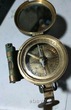 Kriegsmarine German navy WW2 German cruiser Seydlitz brass compass on tripod