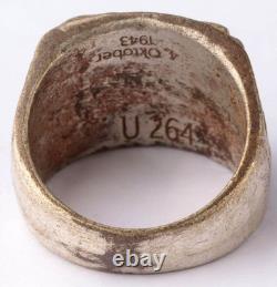Kriegsmarine Navy U264 4. Oktober 1943 U-boat WW2 German ring naval submarine U-B