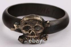 Kriegsmarine U-boat ww2 GERMAN Ring WWII Silver Skull Bones NAVY Marine SPECIAL