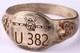 Kriegsmarine U382 Torpedo U-boat WW2 German ring naval submarine U-Boot Navy WWI