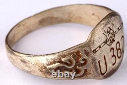 Kriegsmarine U382 Torpedo U-boat WW2 German ring naval submarine U-Boot Navy WWI