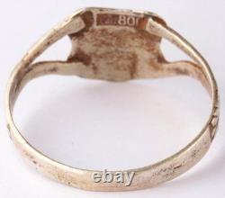 Kriegsmarine U46 U-boat WW2 German ring submarine 800 Silver Pendant U-Boot Navy