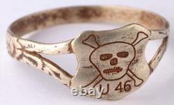 Kriegsmarine U46 U-boat WW2 German ring submarine 800 Silver Pendant U-Boot Navy