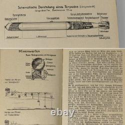 Kriegsmarine WW2 Pocketbook 1943 German Navy Wehrmacht Calendar Color Plates