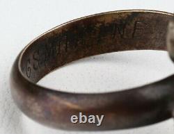 Kriegsmarine WWII German WW2 Doctor's Ring Silver SNAKE Rod Asclepius Germany St