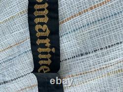 Kriegsmarine ww2 authentic german ribbons badge Cap Tally