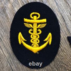 Lot Of 4 WW2 German Navy Kriegsmarine Uniform Sleeve Career & Rank Patches