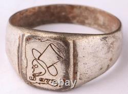 Naval submarine U972 Skull Tophat U-boat WW2 German ring U-Boot Kriegsmarine Art