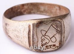 Naval submarine U972 Skull Tophat U-boat WW2 German ring U-Boot Kriegsmarine Art