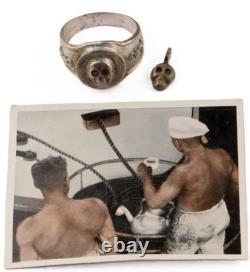 Navy Skull Marine Anchor Army WW2 German ring WWII Pendant force Kriegsmarine