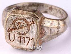 Navy U1171 Torpedo U-boat WW2 German ring naval submarine U-Boot Kriegsmarine WW