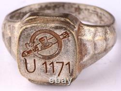 Navy U1171 Torpedo U-boat WW2 German ring naval submarine U-Boot Kriegsmarine WW