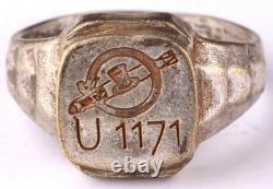 Navy U1171 Torpedo U-boat WW2 German ring naval submarine U-Boot Kriegsmarine WW