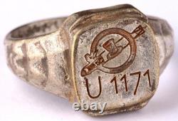 Navy U1171 Torpedo U-boat WW2 German ring naval submarine U-Boot Kriegsmarine WW