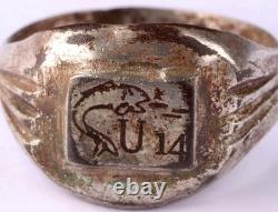 Navy U14 Fish U-boat WW2 German ring naval submarine U-Boot Kriegsmarine WWII
