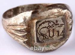 Navy U14 Fish U-boat WW2 German ring naval submarine U-Boot Kriegsmarine WWII