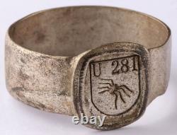 Navy U281 U-boat WW2 German ring naval submarine U-Boot Kriegsmarine Unterseeboo