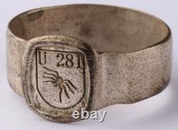 Navy U281 U-boat WW2 German ring naval submarine U-Boot Kriegsmarine Unterseeboo