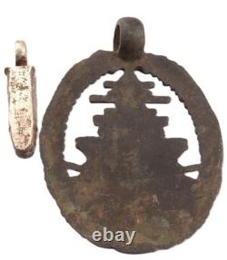 Navy WW2 German pendant Bullet WWII Kriegsmarine Battleship Germany Army Skull