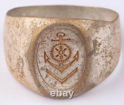 Navy mechanic U-boat WW2 German ring naval submarine U-Boot Kriegsmarine WWII