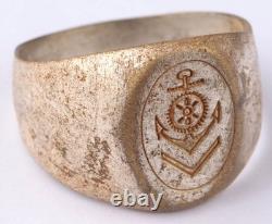 Navy mechanic U-boat WW2 German ring naval submarine U-Boot Kriegsmarine WWII