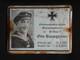 OLD GERMAN KRIEGSMARINE U-BOAT U-71 Otto Baumg&auml;rtner ENAMELED GRAVE PLATE 1945